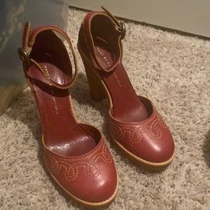 Marc by Marc Jacobs red platform heels